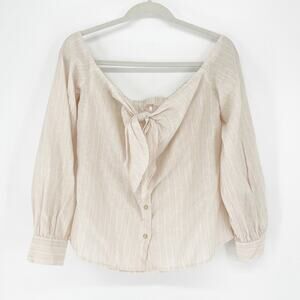 NWT Free People Hello There Beautiful Off Shoulder Top Size Medium